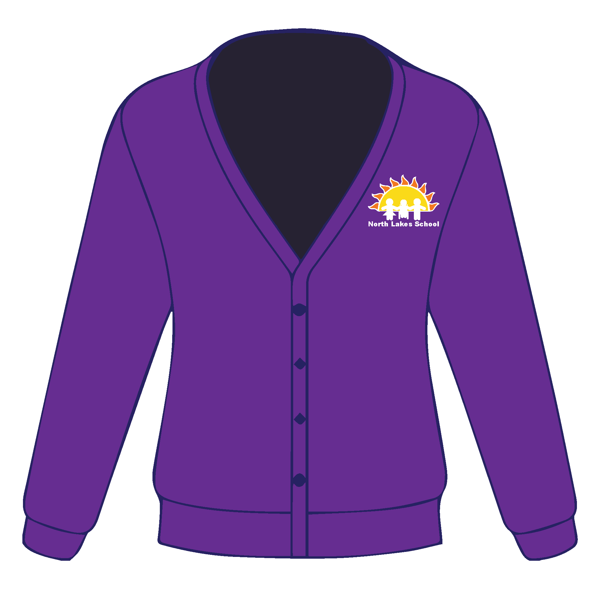Purple school cardigan matalan online