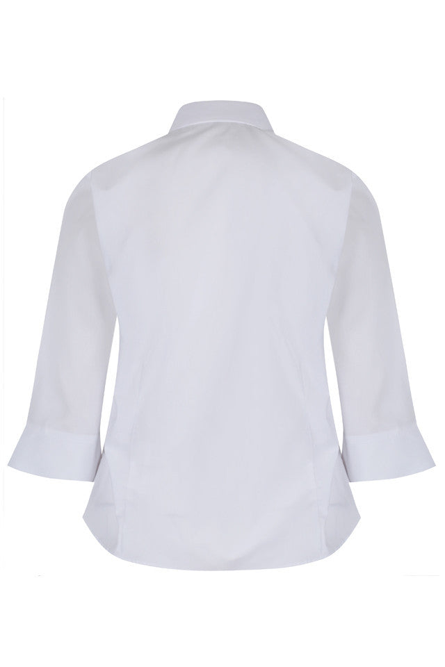 3/4 Sleeve, Non Iron Fitted Blouses - Twin pack