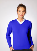 Glenbrae Women's Lambswool V-Neck Jumper