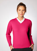 Glenbrae Women's Lambswool V-Neck Jumper
