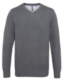 Men's Cotton Blend V-Neck Sweater