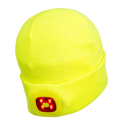 Rechargeable Twin LED Beanie