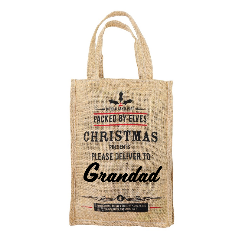 Personalised small jute bags sale
