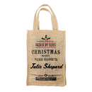 Personalised Small Christmas Jute Bag with Handles