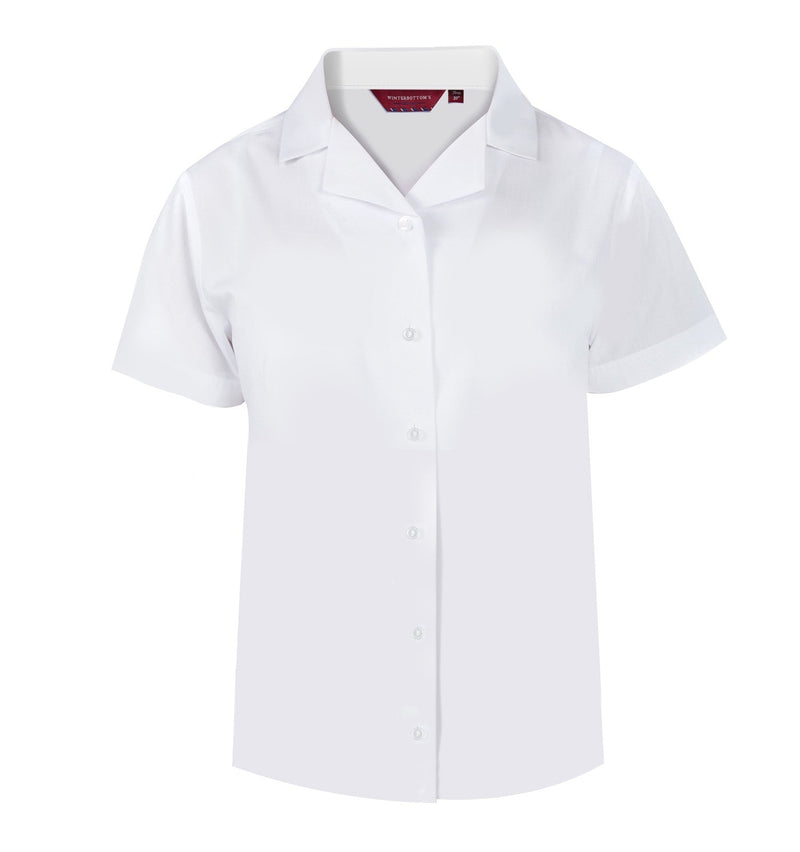 GW Short Sleeve, Non Iron Slim Fit Rever Collar Blouses - Twin pack