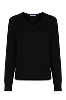 Girl's Fit Cotton V-Neck Jumper