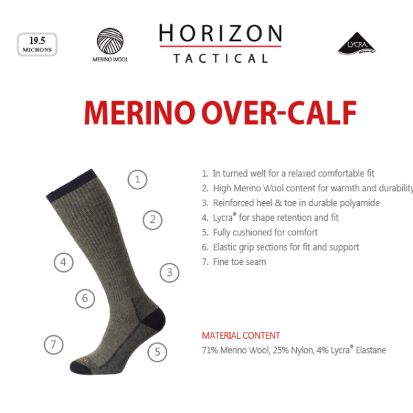 Tactical Merino Over-Calf Socks